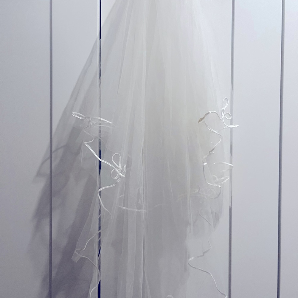 Wedding Gown Veil Double-layered